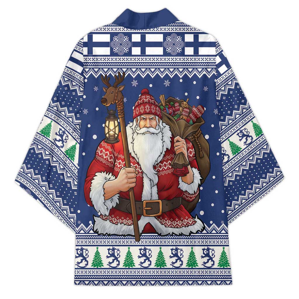 Funny Finland Christmas Kimono Hauskaa Joulua Joulupukki - Wonder Print Shop
