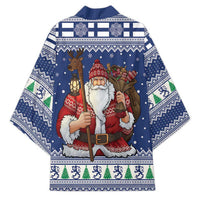 Funny Finland Christmas Kimono Hauskaa Joulua Joulupukki - Wonder Print Shop