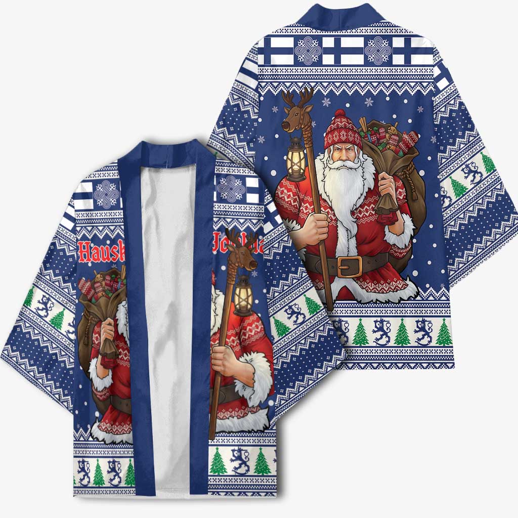 Funny Finland Christmas Kimono Hauskaa Joulua Joulupukki - Wonder Print Shop