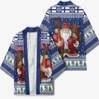 Funny Finland Christmas Kimono Hauskaa Joulua Joulupukki - Wonder Print Shop