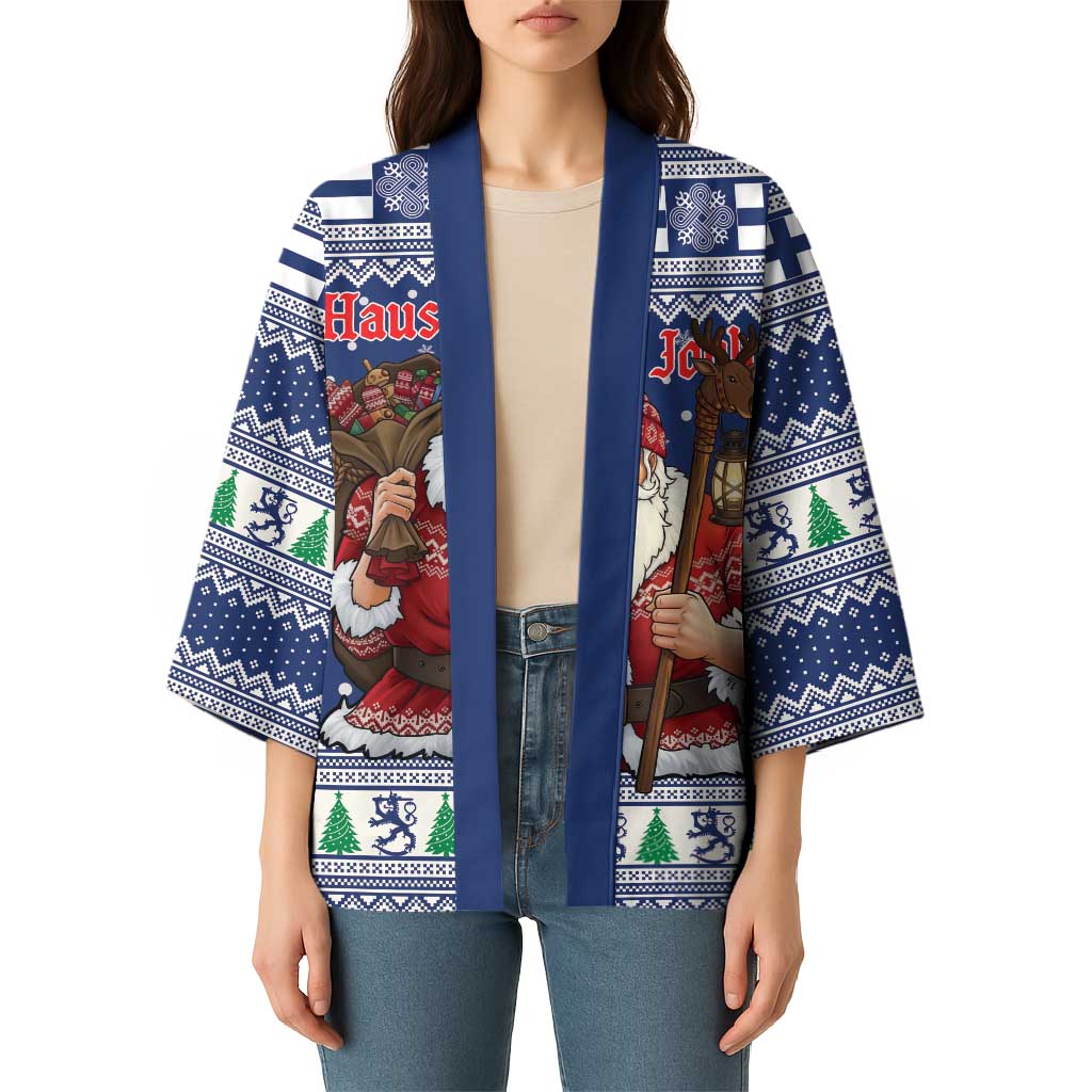 Funny Finland Christmas Kimono Hauskaa Joulua Joulupukki - Wonder Print Shop