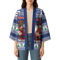 Funny Finland Christmas Kimono Hauskaa Joulua Joulupukki - Wonder Print Shop
