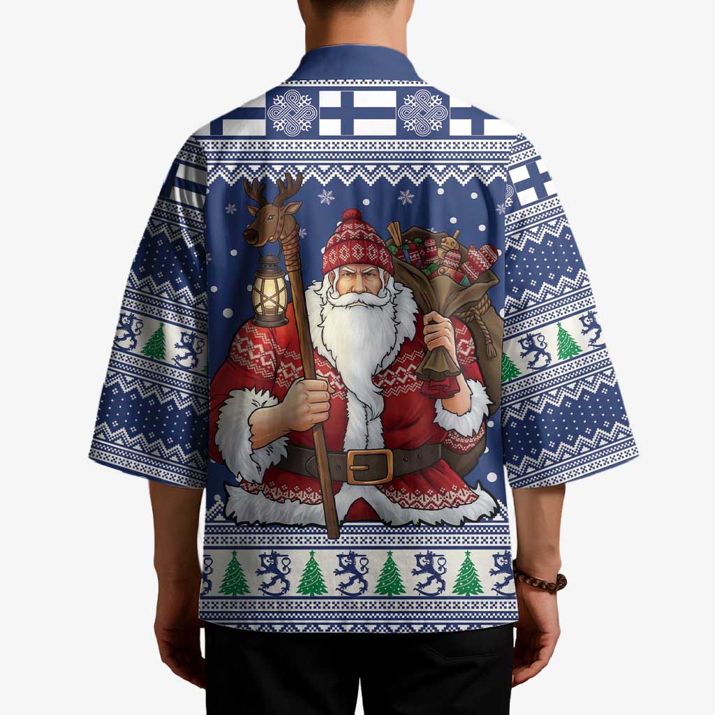 Funny Finland Christmas Kimono Hauskaa Joulua Joulupukki - Wonder Print Shop