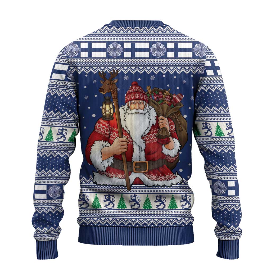 Funny Finland Christmas Ugly Christmas Sweater Hauskaa Joulua Joulupukki - Wonder Print Shop