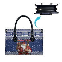 Funny Finland Christmas Leather Bag Hauskaa Joulua Joulupukki - Wonder Print Shop