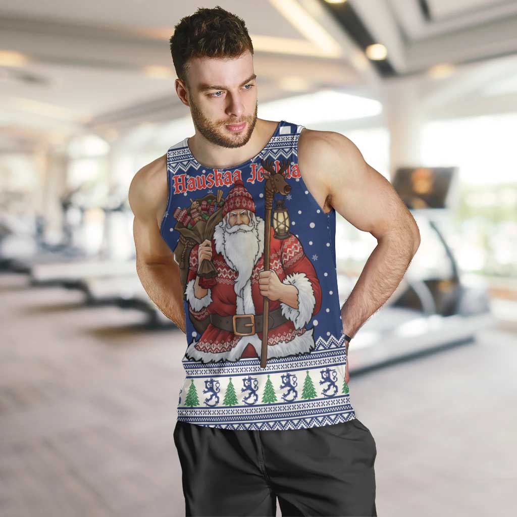 Funny Finland Christmas Men Tank Top Hauskaa Joulua Joulupukki - Wonder Print Shop