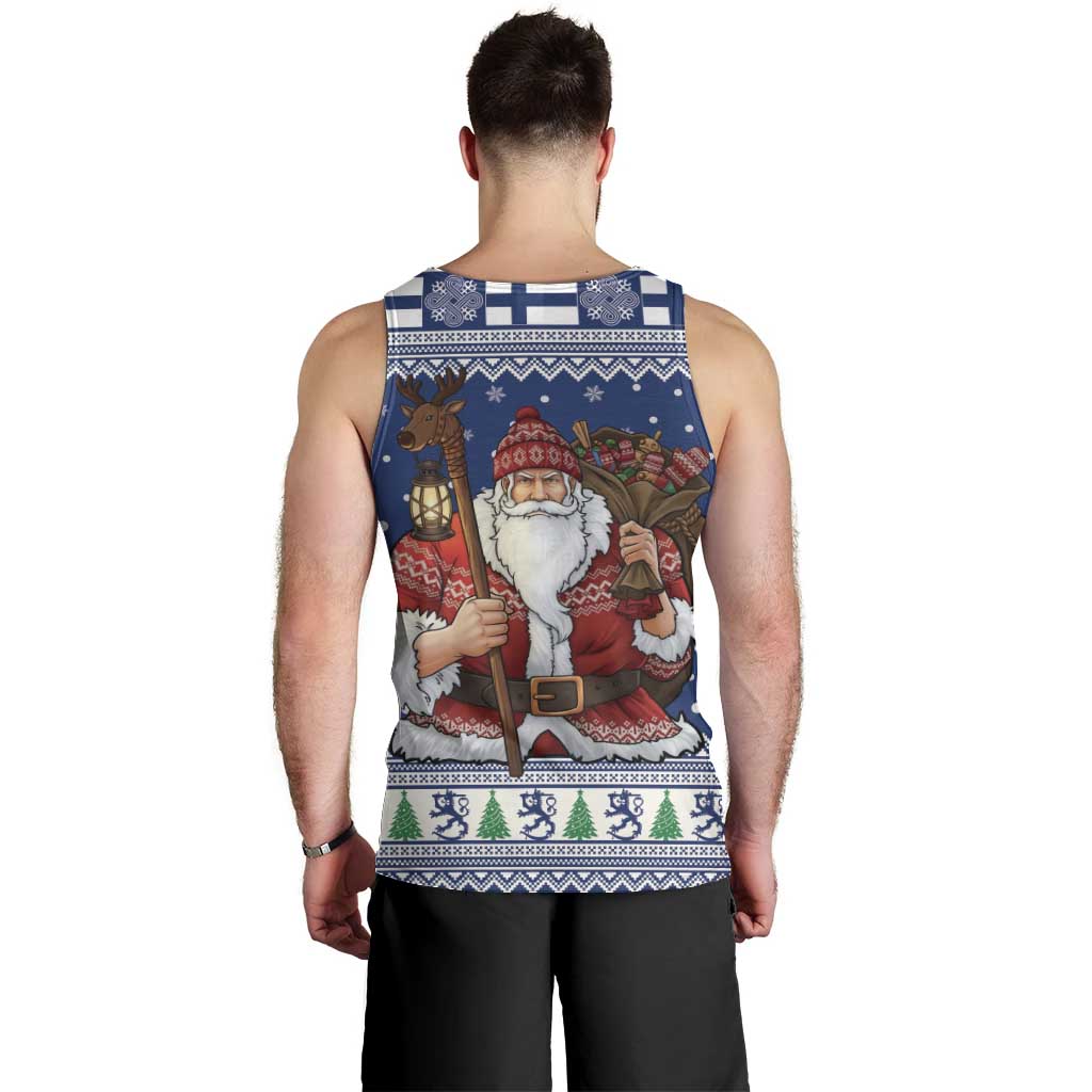 Funny Finland Christmas Men Tank Top Hauskaa Joulua Joulupukki - Wonder Print Shop
