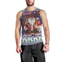 Funny Finland Christmas Men Tank Top Hauskaa Joulua Joulupukki - Wonder Print Shop