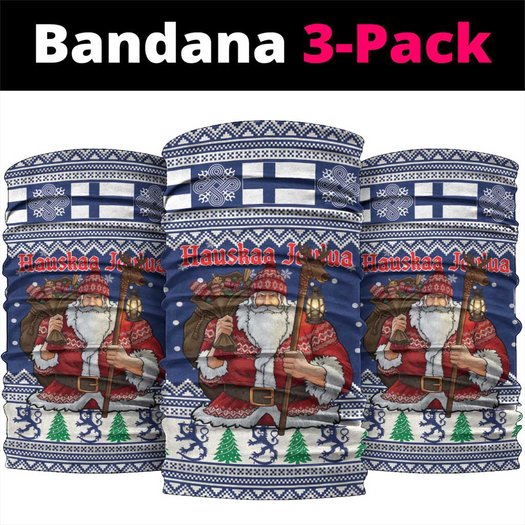Funny Finland Christmas Neck Gaiter Hauskaa Joulua Joulupukki - Wonder Print Shop