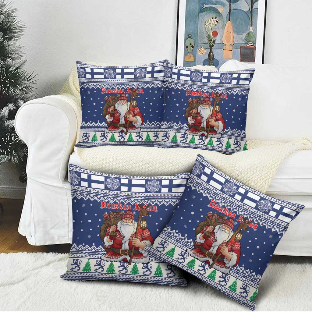 Funny Finland Christmas Pillow Cover Hauskaa Joulua Joulupukki - Wonder Print Shop
