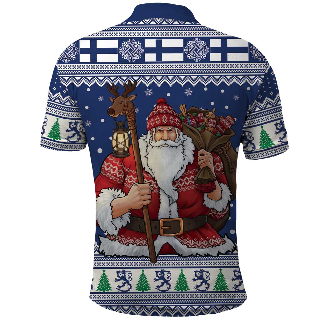 Funny Finland Christmas Polo Shirt Hauskaa Joulua Joulupukki - Wonder Print Shop