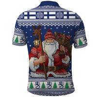 Funny Finland Christmas Polo Shirt Hauskaa Joulua Joulupukki - Wonder Print Shop