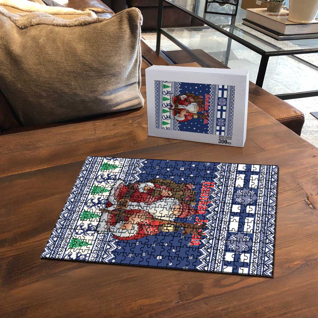 Funny Finland Christmas Puzzle Hauskaa Joulua Joulupukki - Wonder Print Shop