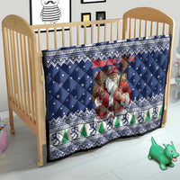 Funny Finland Christmas Quilt Hauskaa Joulua Joulupukki - Wonder Print Shop