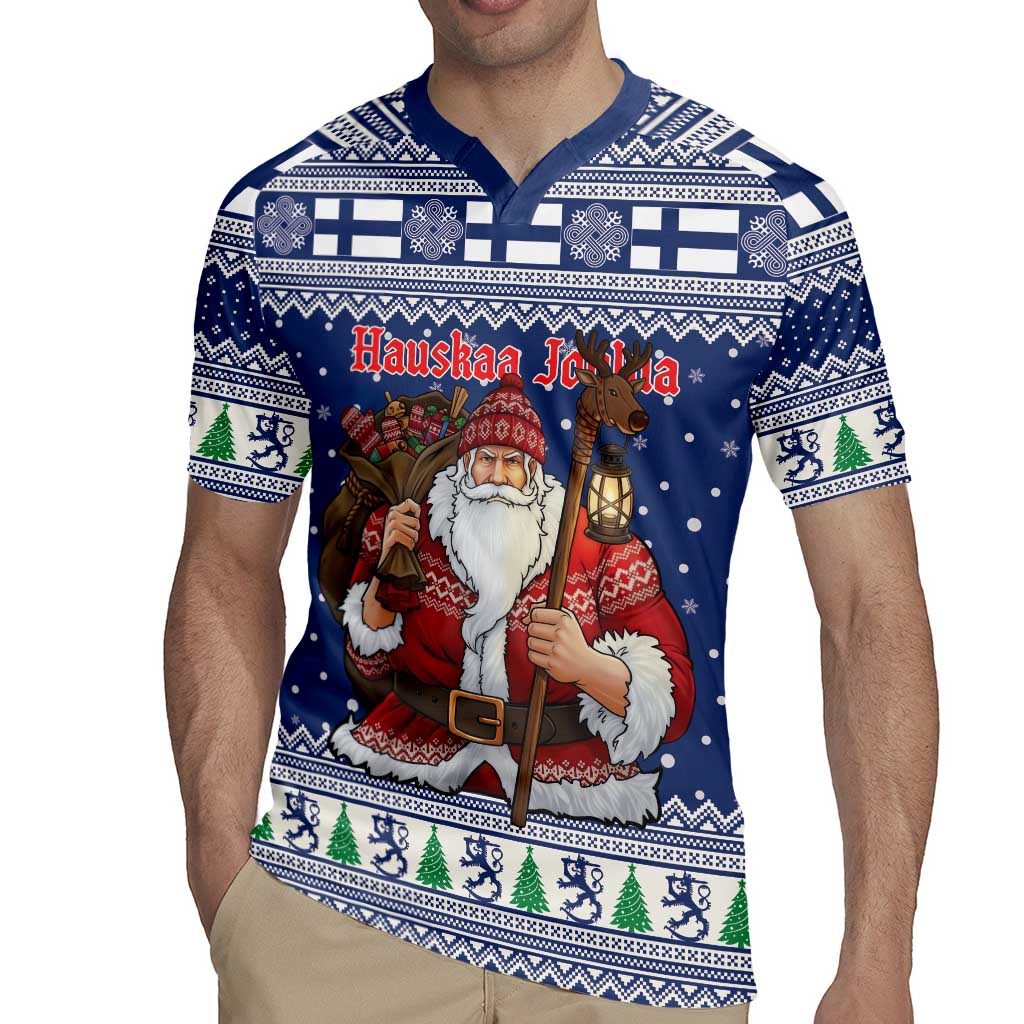 Funny Finland Christmas Rugby Jersey Hauskaa Joulua Joulupukki - Wonder Print Shop