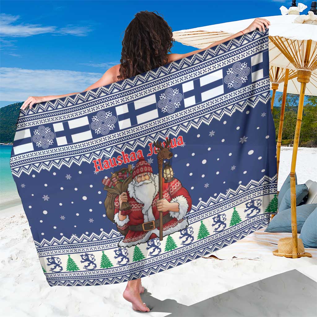 Funny Finland Christmas Sarong Hauskaa Joulua Joulupukki - Wonder Print Shop