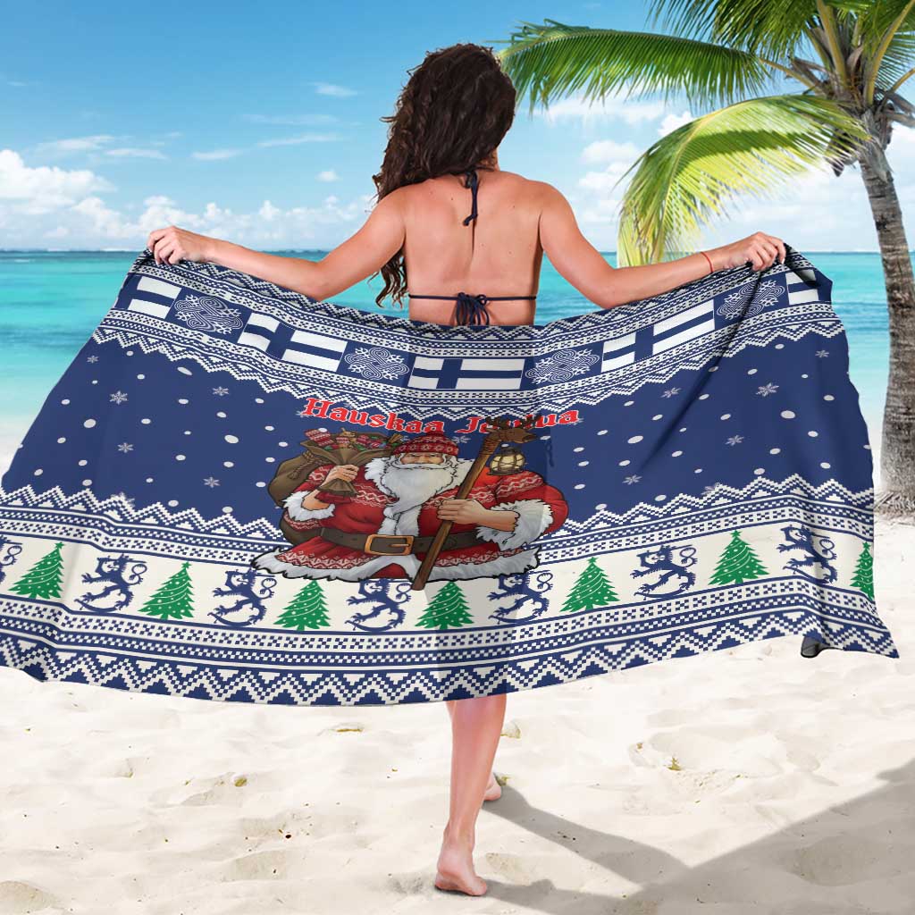 Funny Finland Christmas Sarong Hauskaa Joulua Joulupukki - Wonder Print Shop