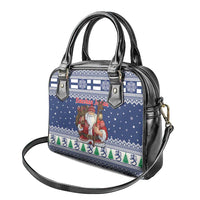 Funny Finland Christmas Shoulder Handbag Hauskaa Joulua Joulupukki - Wonder Print Shop