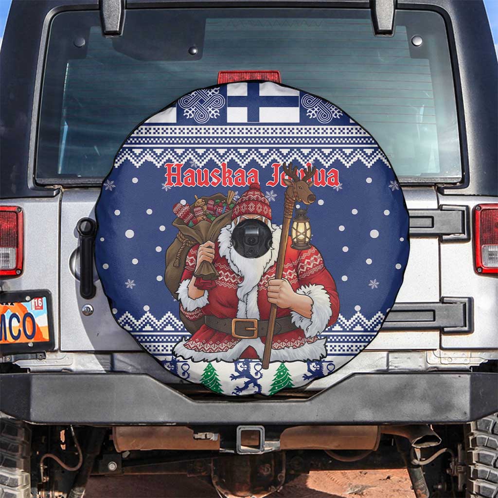 Funny Finland Christmas Spare Tire Cover Hauskaa Joulua Joulupukki - Wonder Print Shop