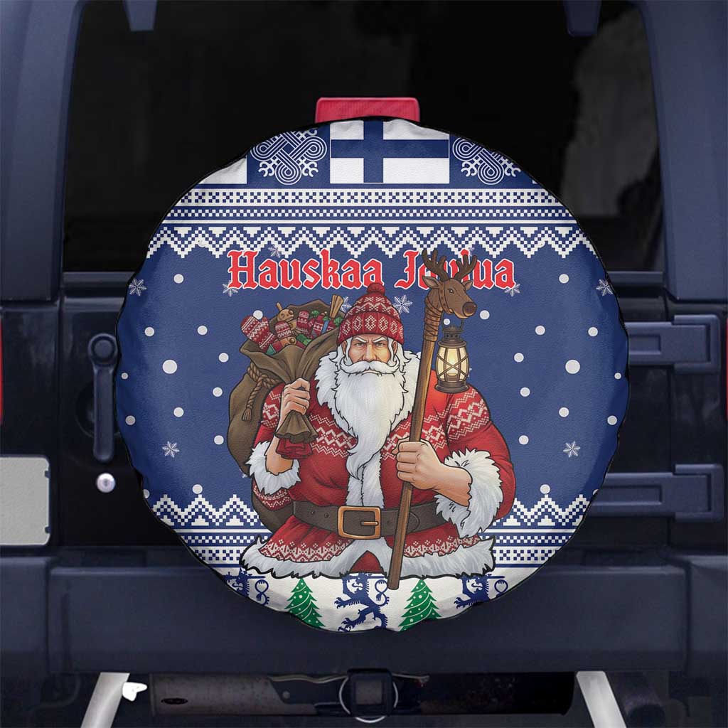 Funny Finland Christmas Spare Tire Cover Hauskaa Joulua Joulupukki - Wonder Print Shop