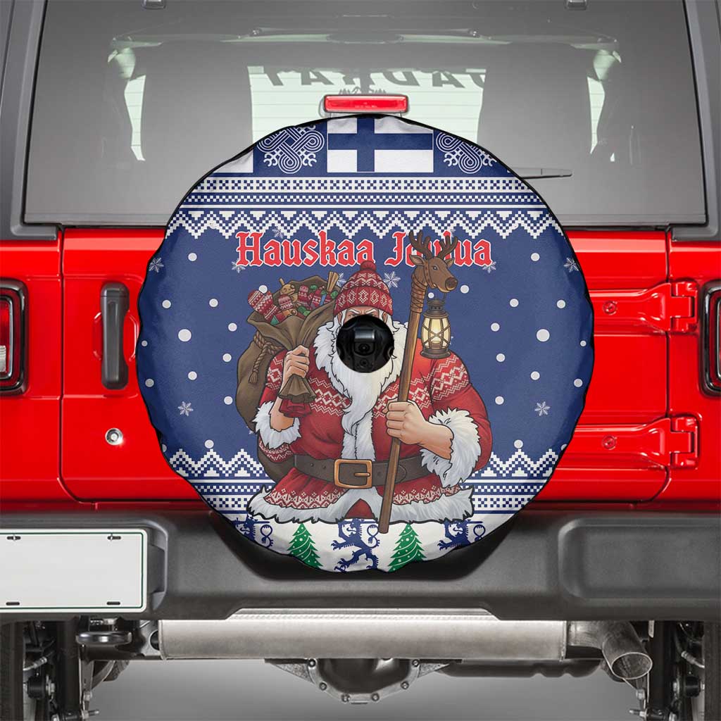Funny Finland Christmas Spare Tire Cover Hauskaa Joulua Joulupukki - Wonder Print Shop