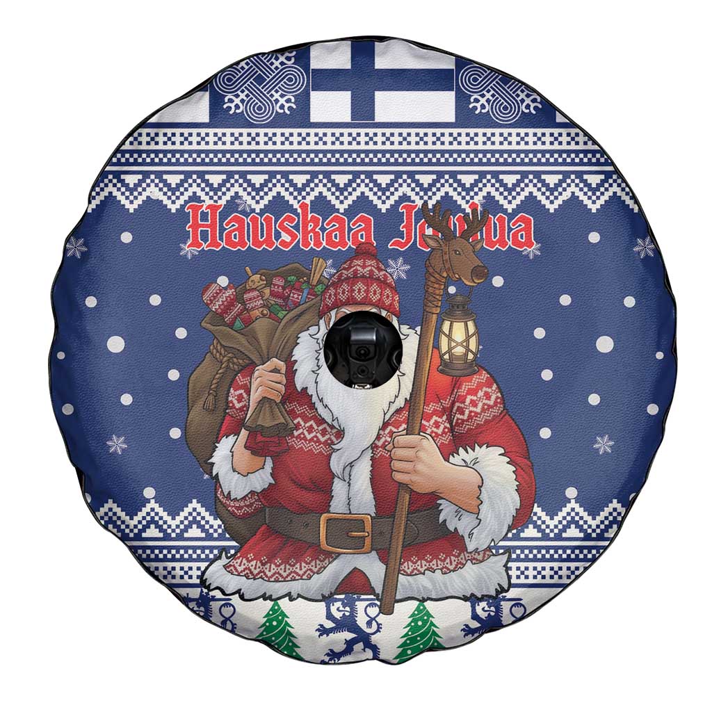 Funny Finland Christmas Spare Tire Cover Hauskaa Joulua Joulupukki - Wonder Print Shop