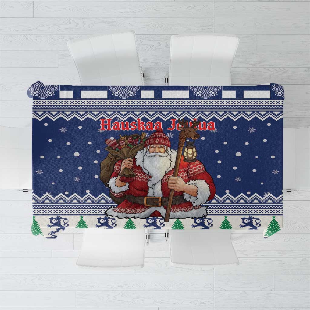 Funny Finland Christmas Tablecloth Hauskaa Joulua Joulupukki - Wonder Print Shop