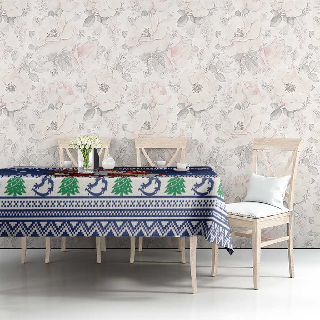 Funny Finland Christmas Tablecloth Hauskaa Joulua Joulupukki - Wonder Print Shop