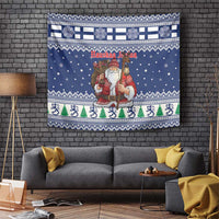 Funny Finland Christmas Tapestry Hauskaa Joulua Joulupukki - Wonder Print Shop