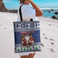 Funny Finland Christmas Tote Bag Hauskaa Joulua Joulupukki - Wonder Print Shop