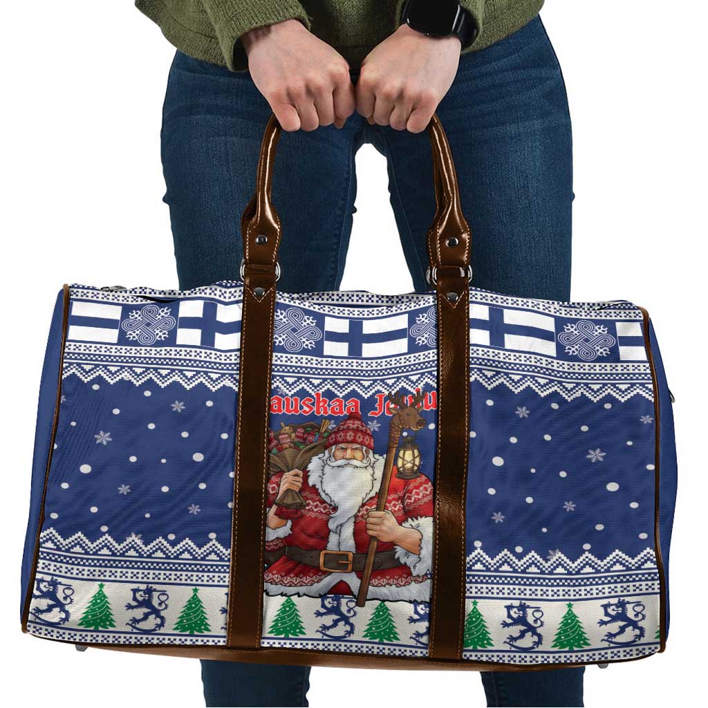 Funny Finland Christmas Travel Bag Hauskaa Joulua Joulupukki - Wonder Print Shop