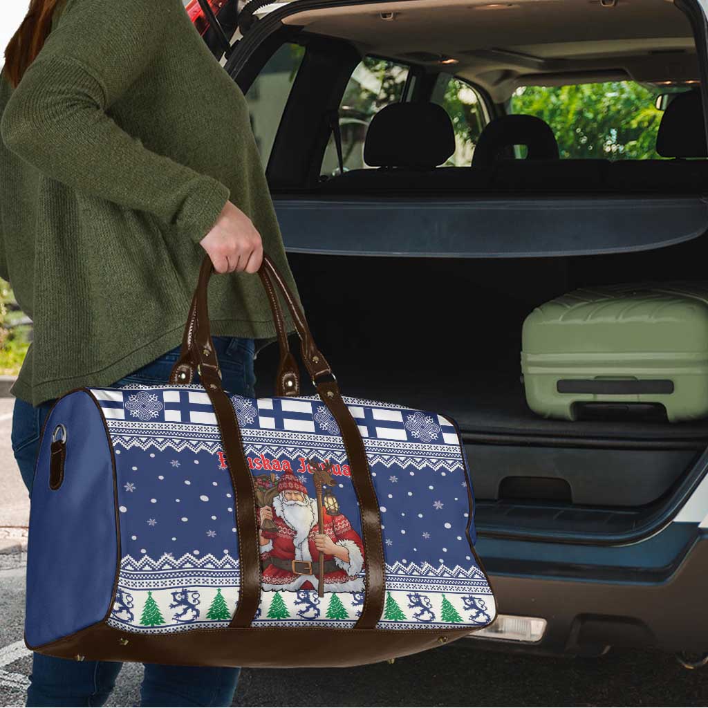 Funny Finland Christmas Travel Bag Hauskaa Joulua Joulupukki - Wonder Print Shop