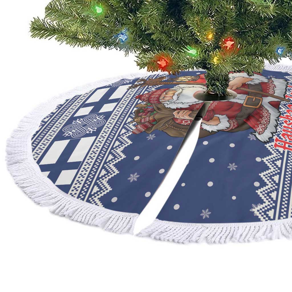 Funny Finland Christmas Tree Skirt Hauskaa Joulua Joulupukki - Wonder Print Shop