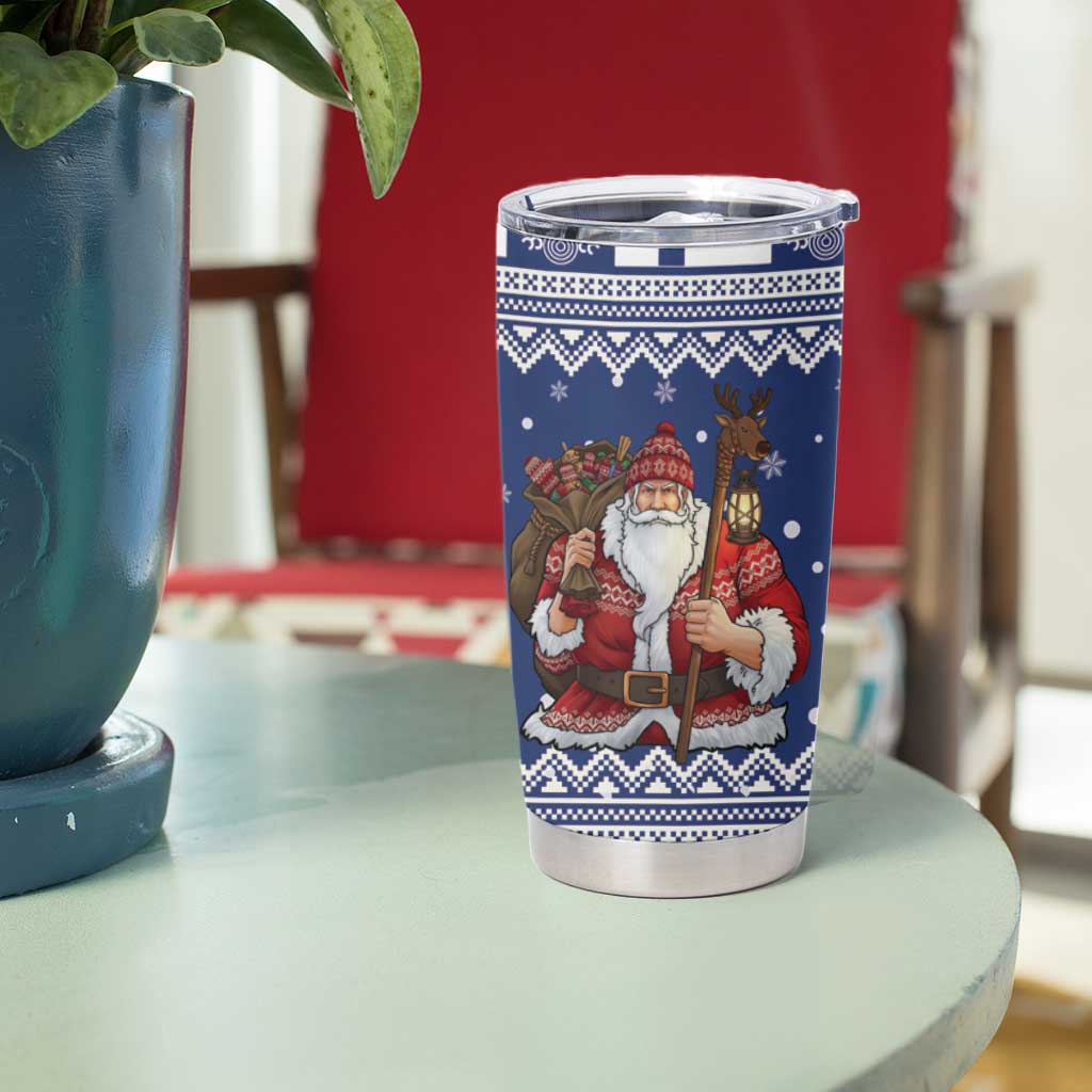 Funny Finland Christmas Tumbler Cup Hauskaa Joulua Joulupukki - Wonder Print Shop