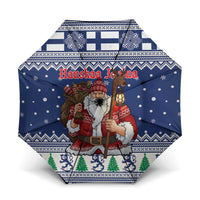 Funny Finland Christmas Umbrella Hauskaa Joulua Joulupukki - Wonder Print Shop