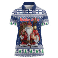 Funny Finland Christmas Women Polo Shirt Hauskaa Joulua Joulupukki - Wonder Print Shop