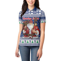 Funny Finland Christmas Women Polo Shirt Hauskaa Joulua Joulupukki - Wonder Print Shop