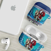 Finland Joulupukki Christmas AirPods Case Riding the Yule Goat - Wonder Print Shop