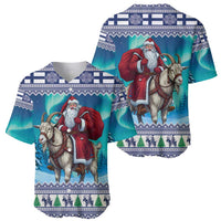 Finland Joulupukki Christmas Baseball Jersey Riding the Yule Goat - Wonder Print Shop