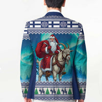 Finland Joulupukki Christmas Blazer Riding the Yule Goat - Wonder Print Shop