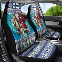 Finland Joulupukki Christmas Car Seat Cover Riding the Yule Goat - Wonder Print Shop