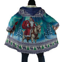 Finland Joulupukki Christmas Cloak Riding the Yule Goat - Wonder Print Shop