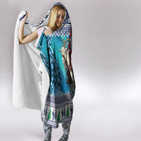 Finland Joulupukki Christmas Hooded Blanket Riding the Yule Goat - Wonder Print Shop