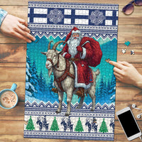 Finland Joulupukki Christmas Puzzle Riding the Yule Goat - Wonder Print Shop