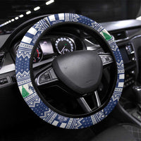 Finland Joulupukki Christmas Steering Wheel Cover Riding the Yule Goat - Wonder Print Shop