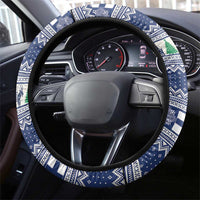 Finland Joulupukki Christmas Steering Wheel Cover Riding the Yule Goat - Wonder Print Shop
