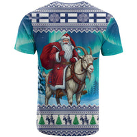 Finland Joulupukki Christmas T Shirt Riding the Yule Goat - Wonder Print Shop