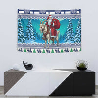 Finland Joulupukki Christmas Tapestry Riding the Yule Goat - Wonder Print Shop