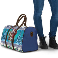 Finland Joulupukki Christmas Travel Bag Riding the Yule Goat - Wonder Print Shop