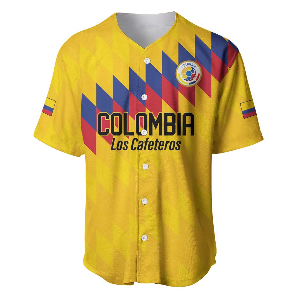 Custom World Football 2026 Colombia Baseball Jersey Vamos Los Cafeteros - Wonder Print Shop